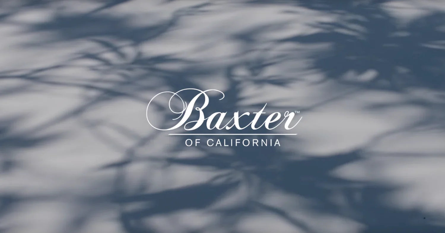 Baxter of California logo - American grooming brand since 1965 - Available at Menscapes Cyprus