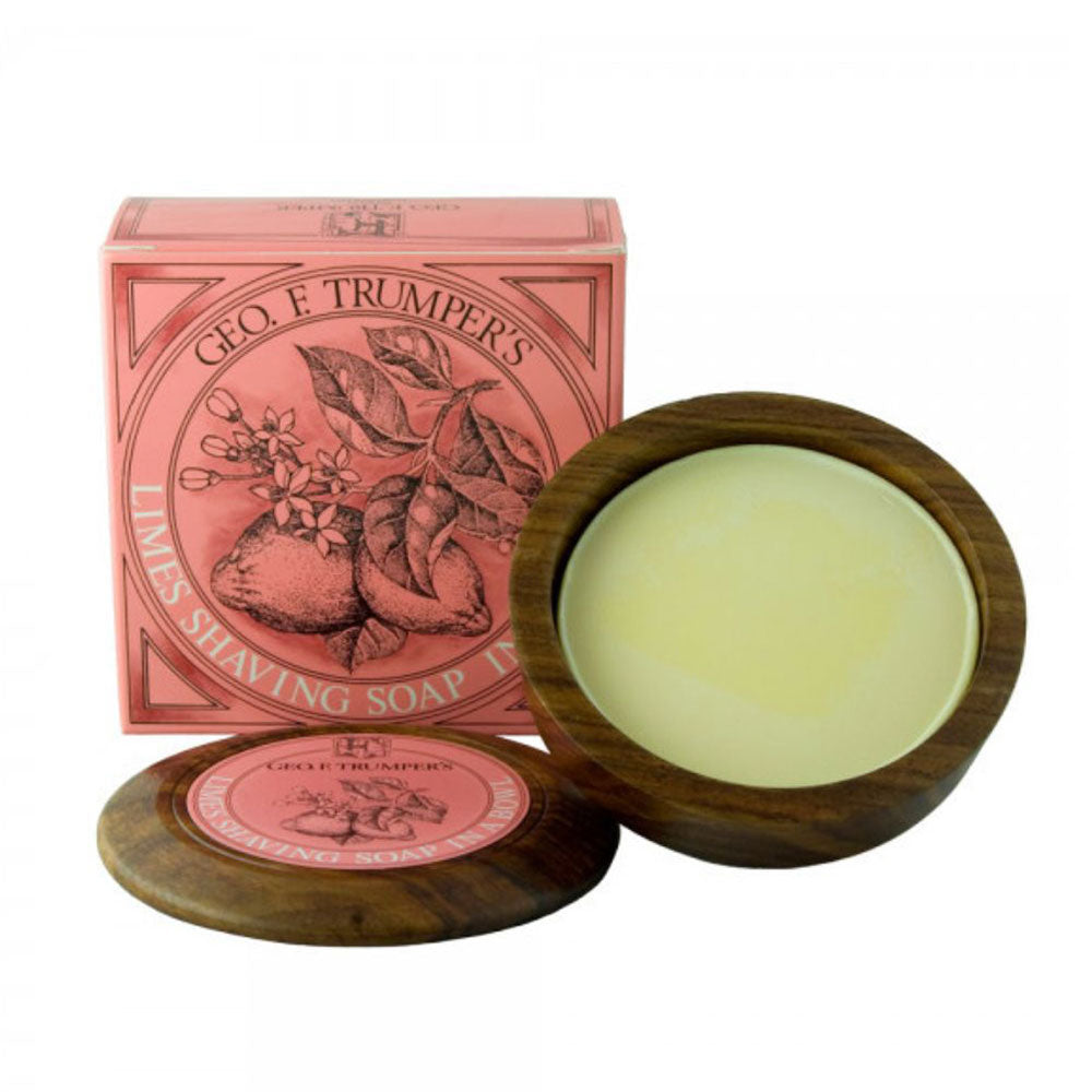 Geo. F. Trumper Limes Soap In Wooden Bowl 80g