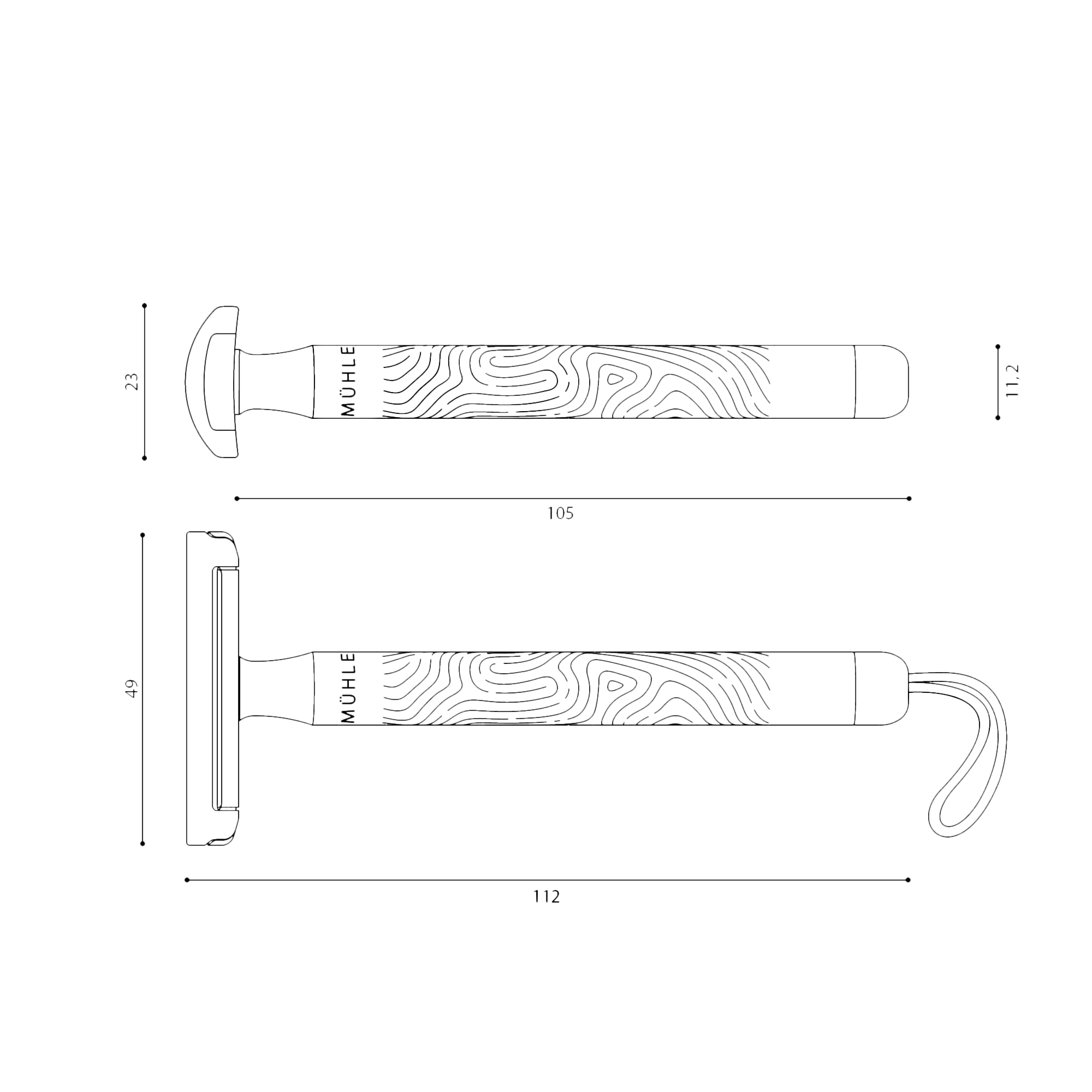 COMPANION Razor for shaving face and body