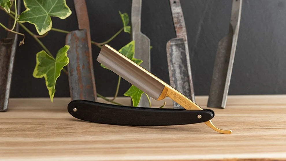 Straight Razor Apex Black Ebony 5/8