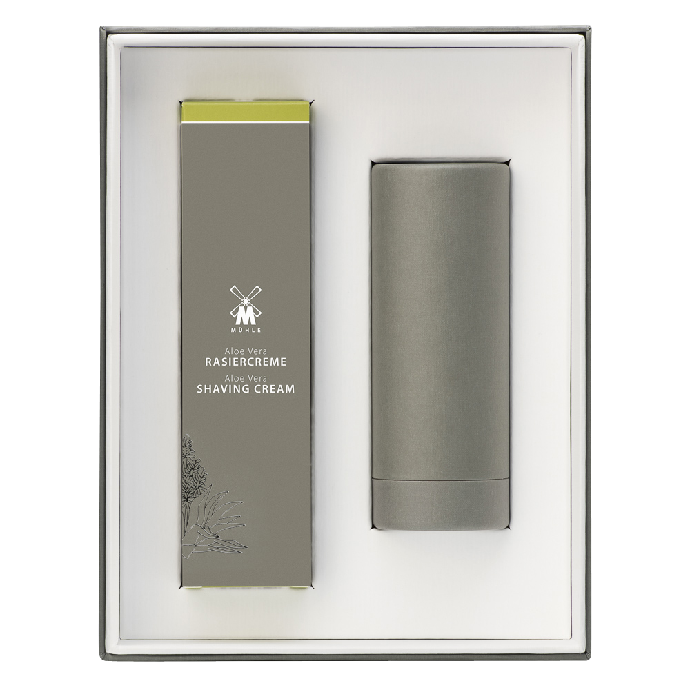 Shaving Cream + RYTMO Shaving Brush Aloe Vera Gift Set