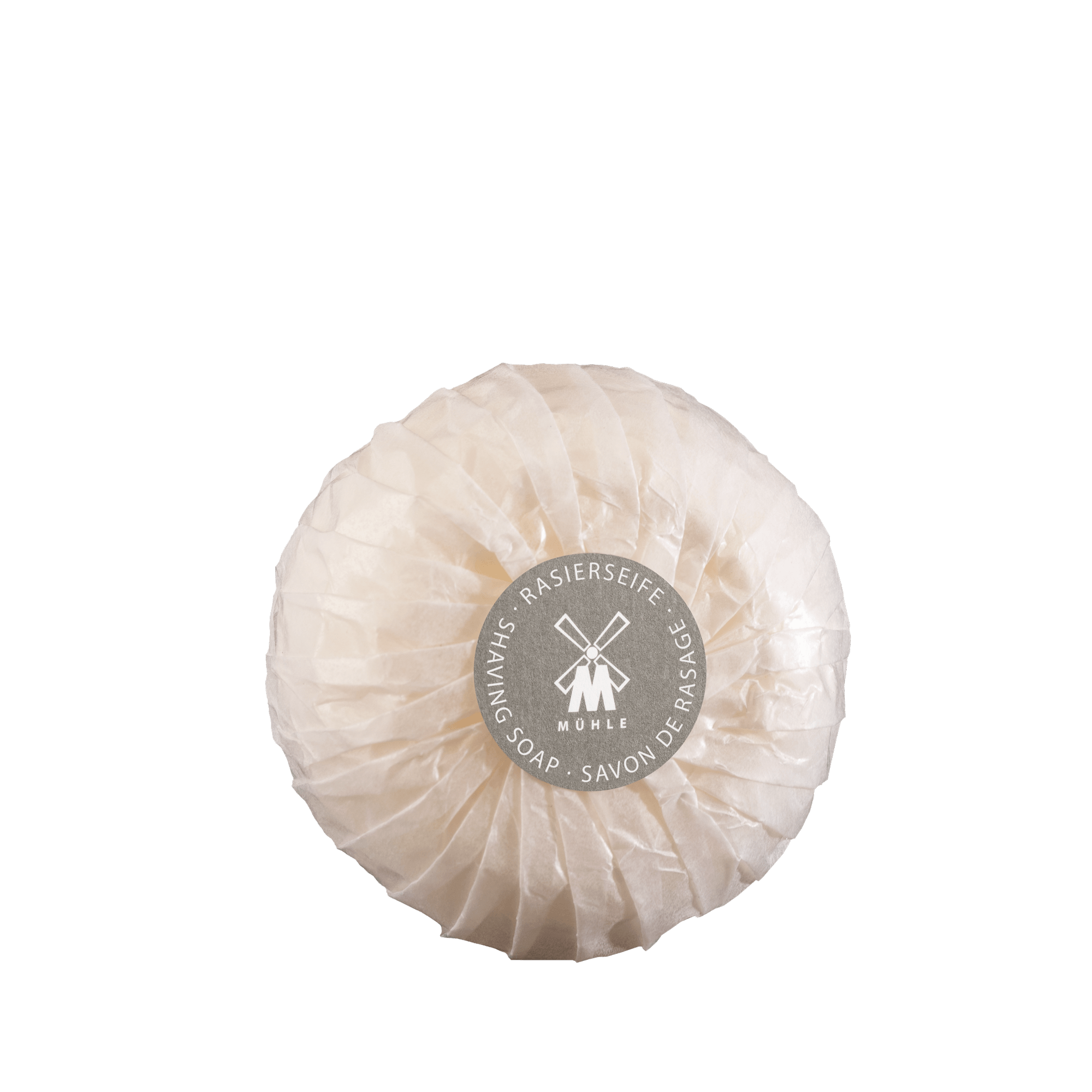 Shaving soap in porcelain bowl, with Aloe Vera