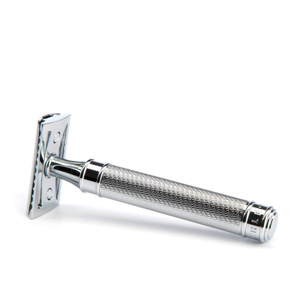 TRADITIONAL Safety razor GRANDE , closed comb, chrome-plated metal R 89 GRANDE