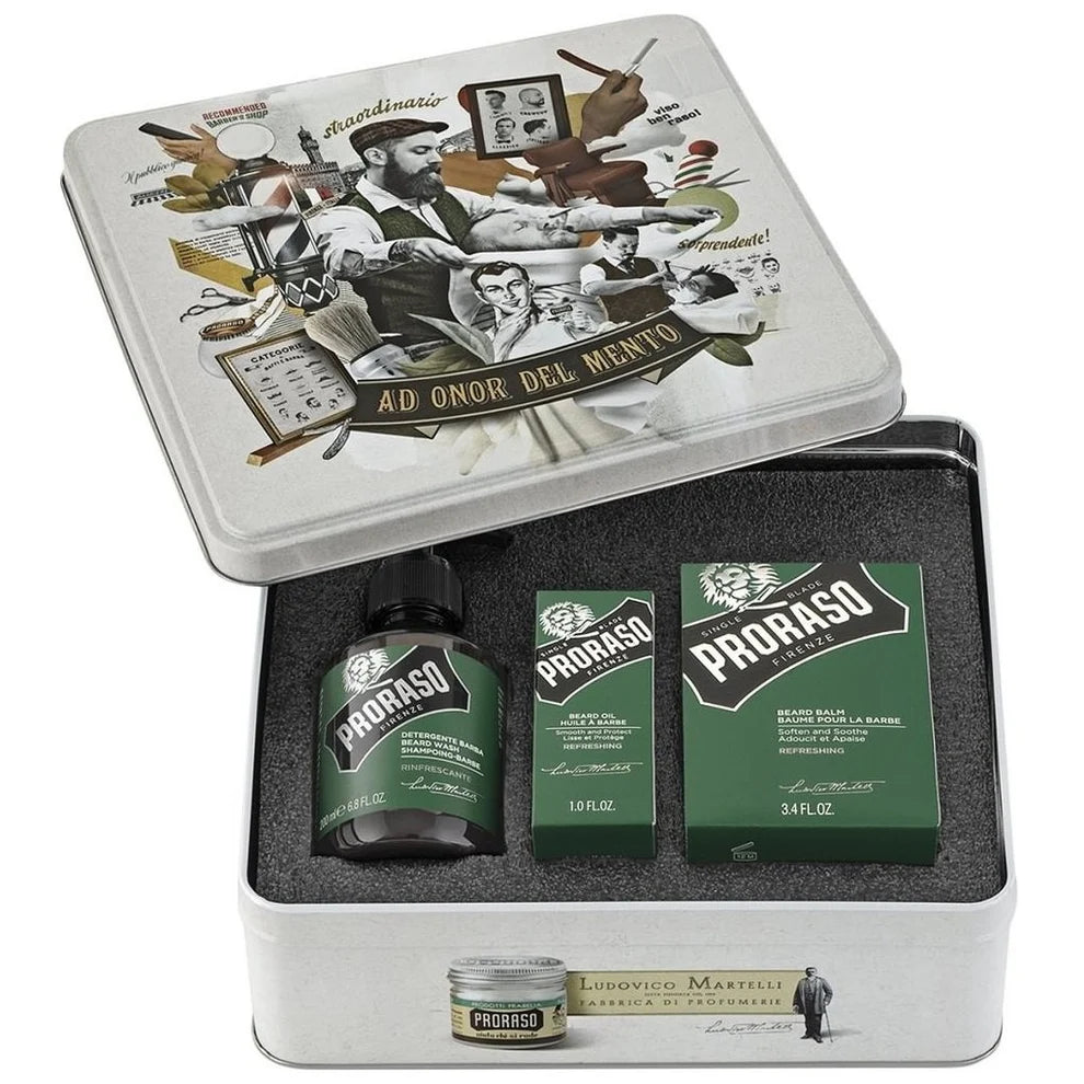 Beard Care Tin Refreshing Gift Set