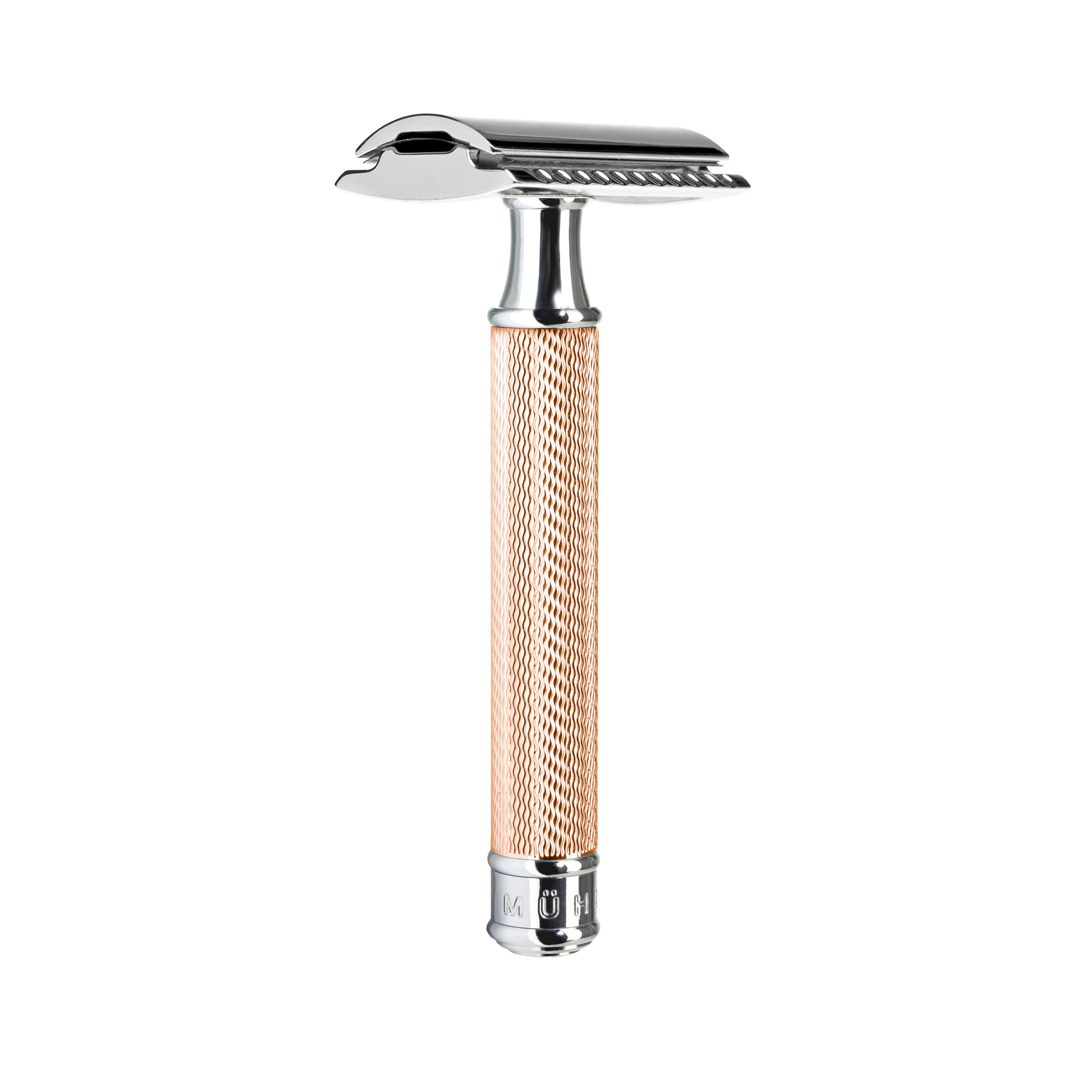 TRADITIONAL Safety razor, closed comb, handle material chrome, R 89 ROSEGOLD