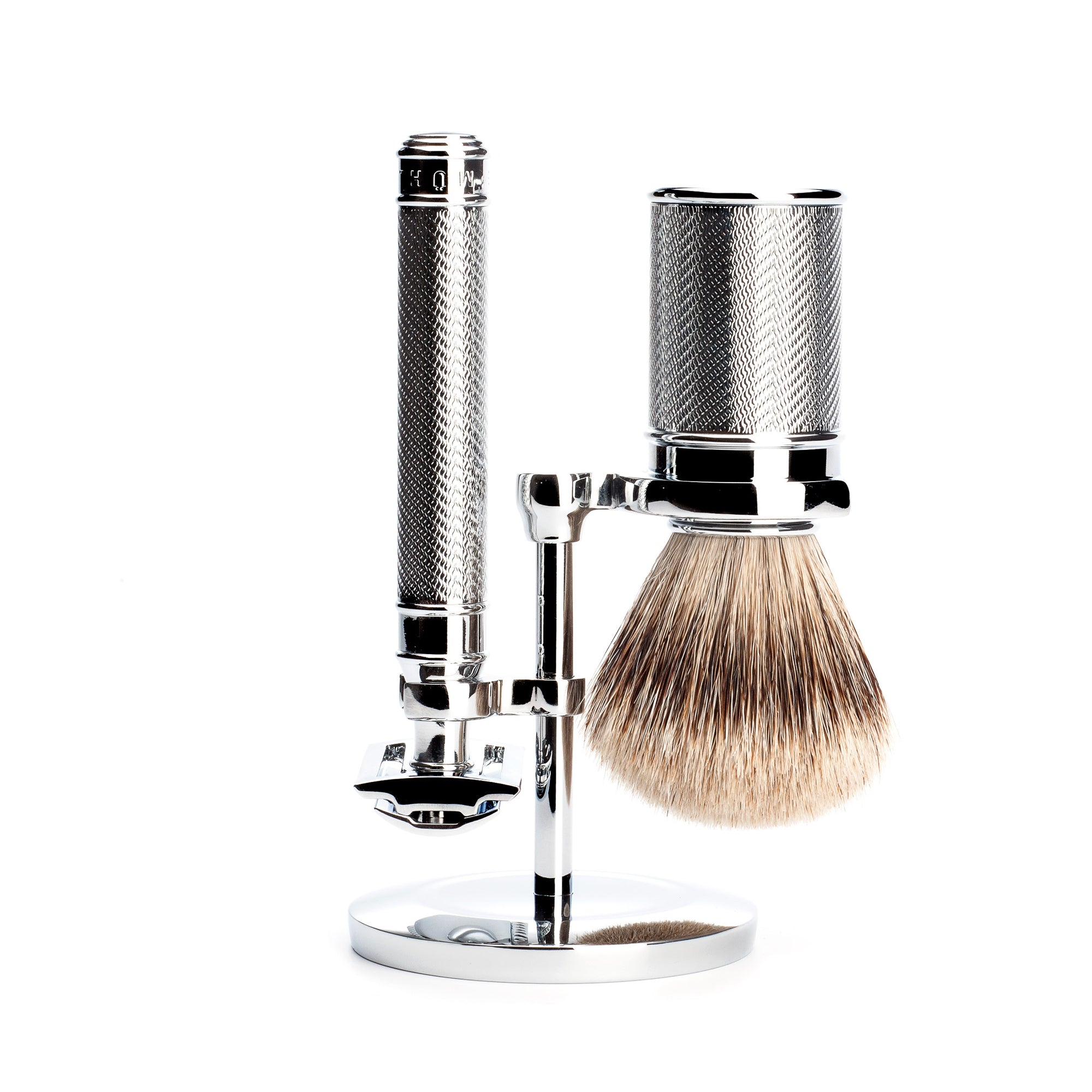 Stand for classic safety razors and shaving brushes