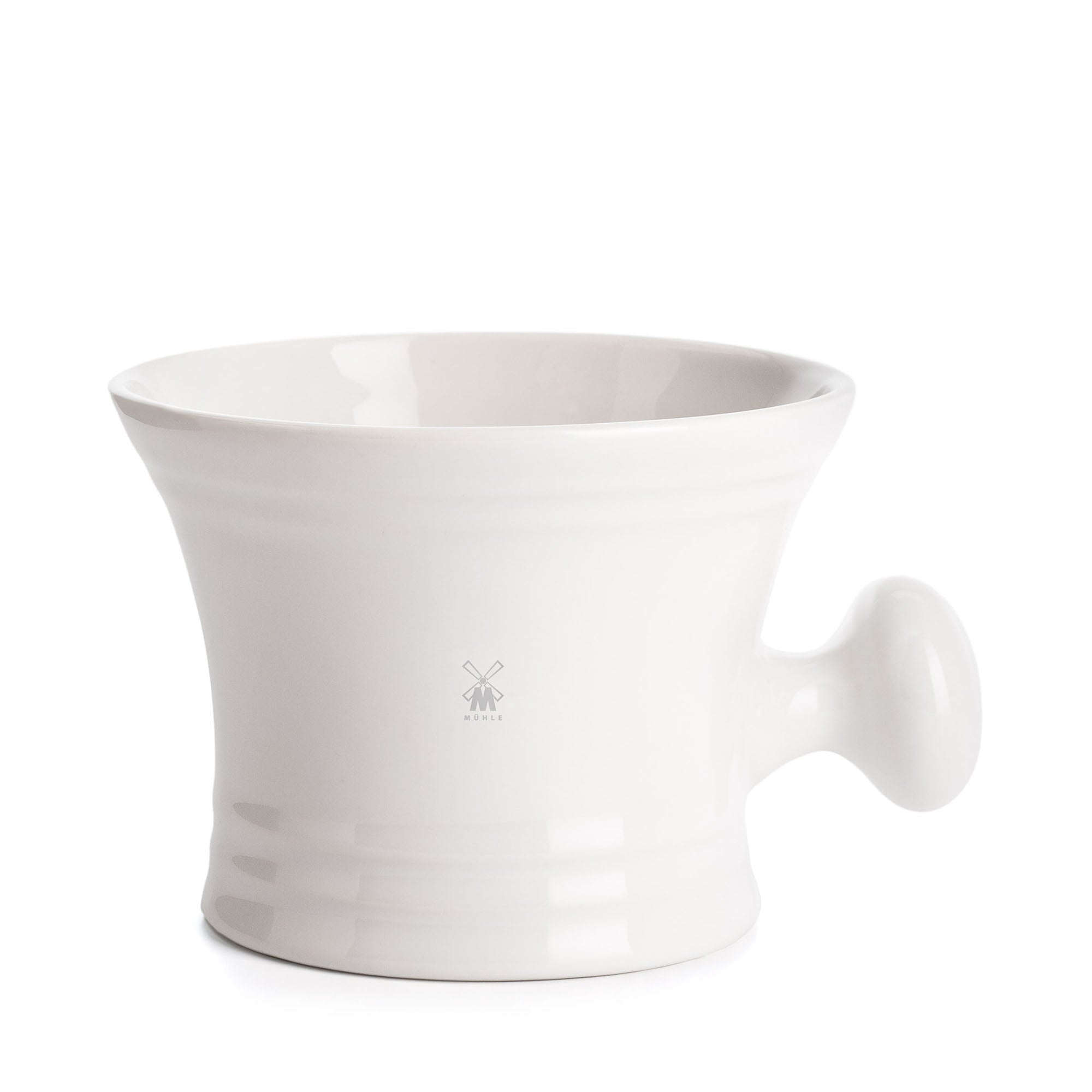 Shaving mug porcelain white