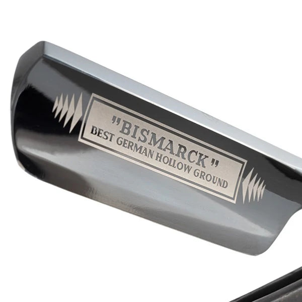 Straight Razor Bismarck Black Ebony 6/8