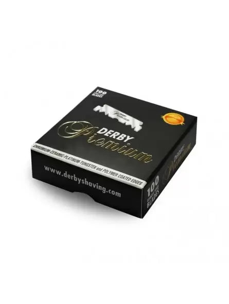 100 Derby Black Premium Half Blades