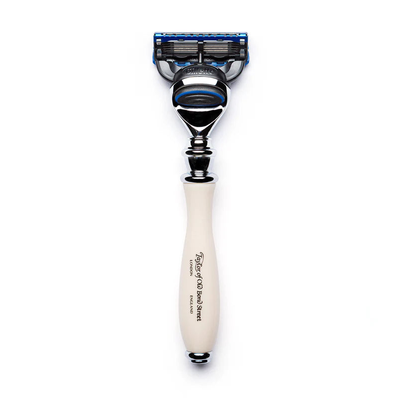 Victorian Fusion Razor with Imitation Ivory Handle