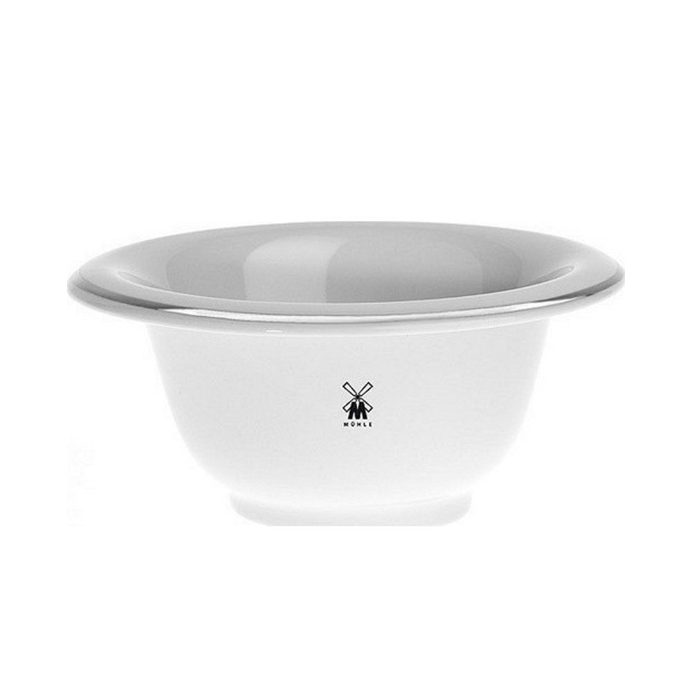 MÜHLE Shaving Bowl RN 11 White Porcelain With Platinum Rim