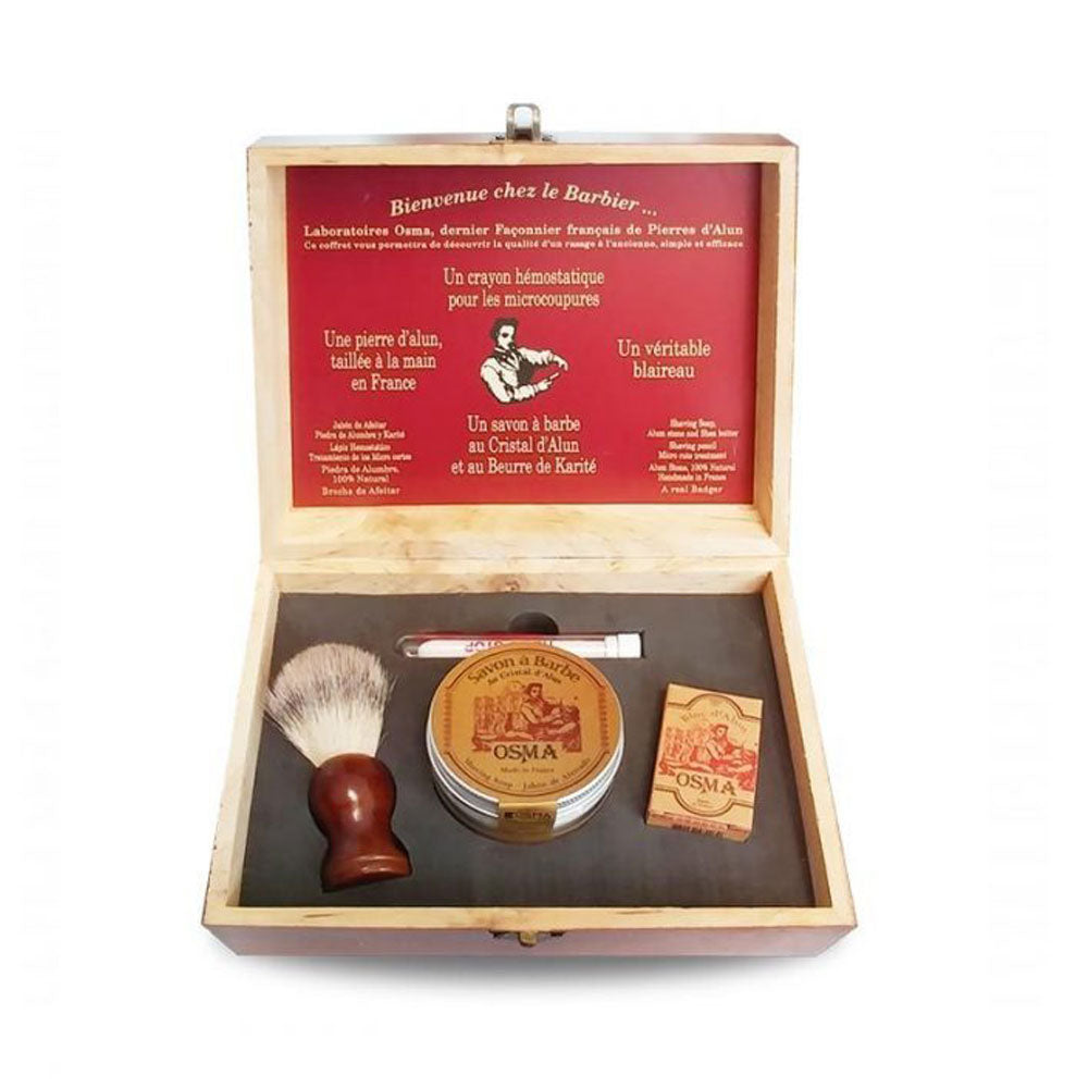 Osma Tradition Shaving Set In Wooden Box