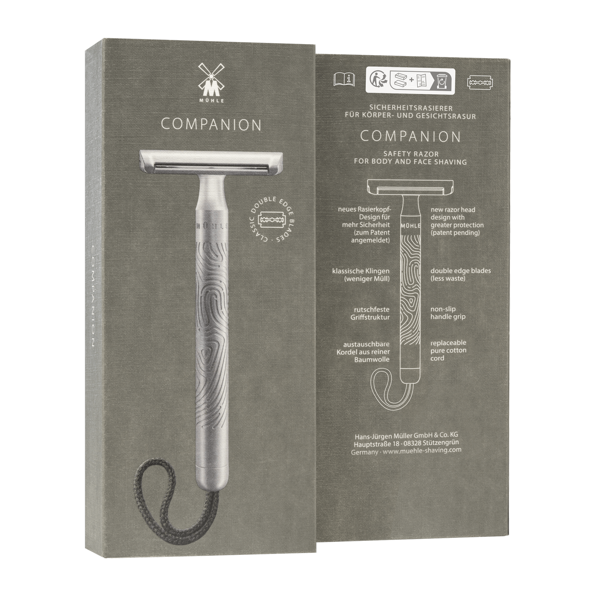 COMPANION Razor for shaving face and body