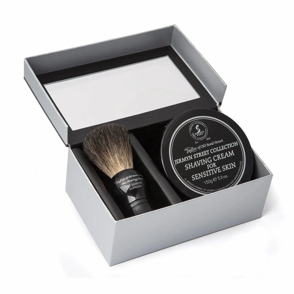 Giftbox Shaving Brush en shaving cream Jermyn Street 00208