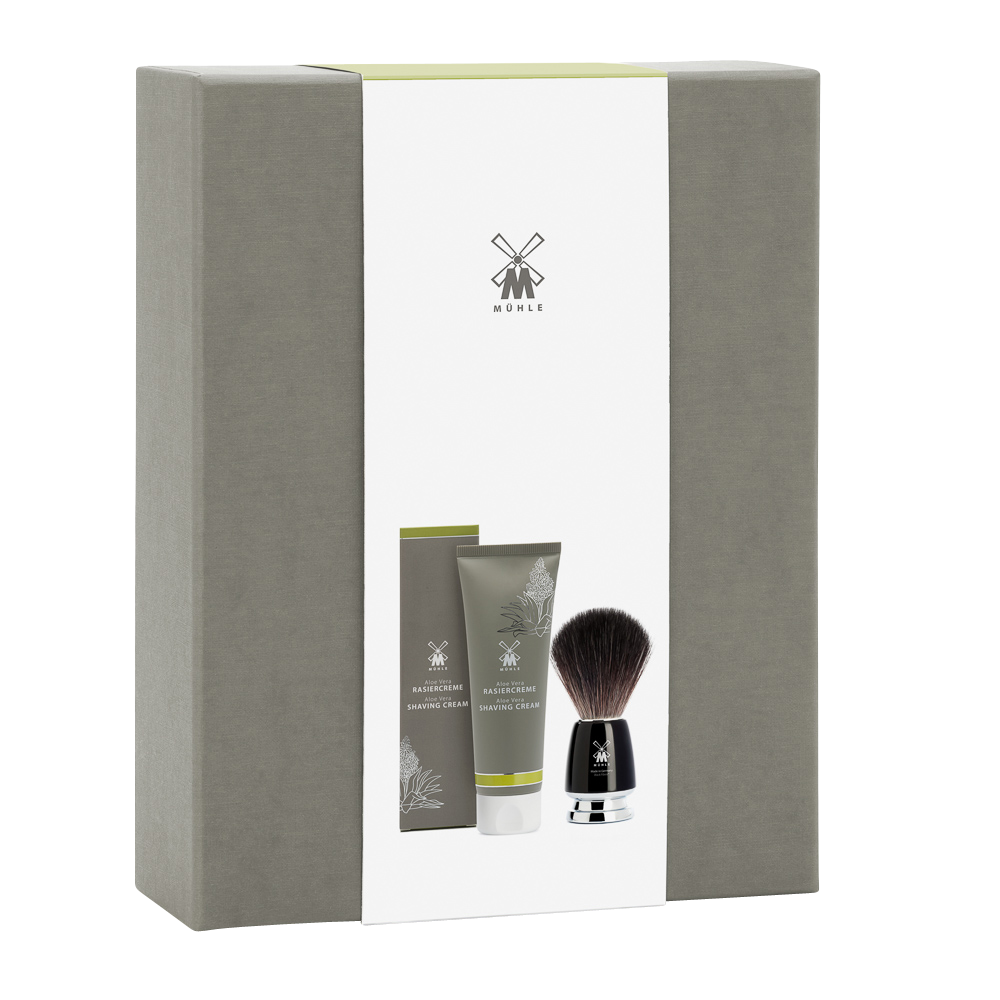 Shaving Cream + RYTMO Shaving Brush Aloe Vera Gift Set