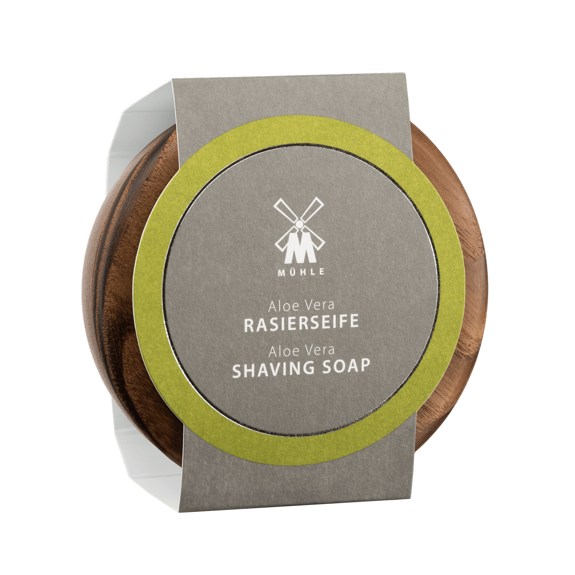 Wodden bowl with Shaving Soap Aloe Vera 65ml