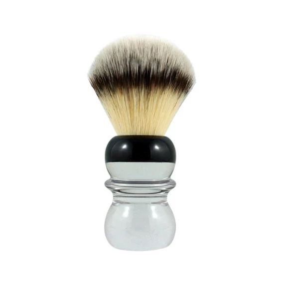 RazoRock 24 Barrel Shaving Brush - With Tuxedo Plissoft Synthetic Knot