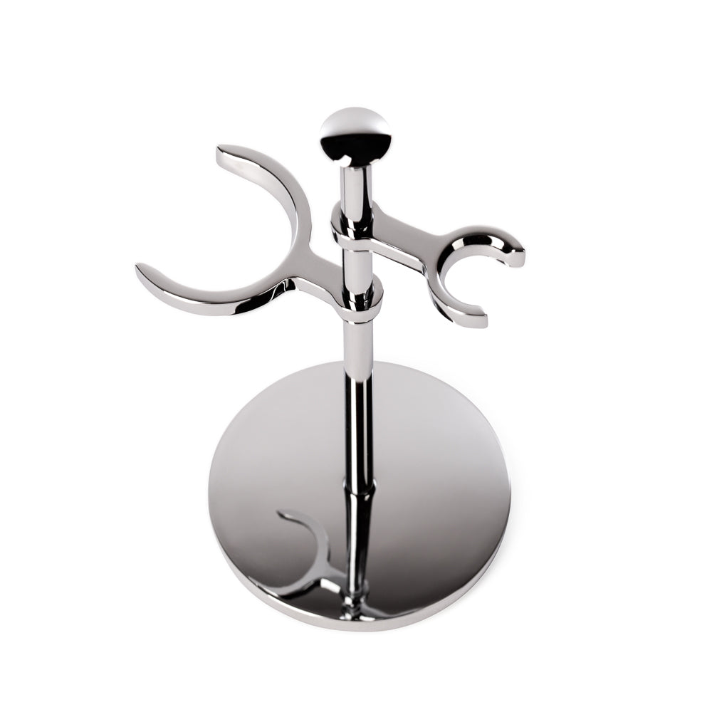 Stand for shaving set , chrome-plated