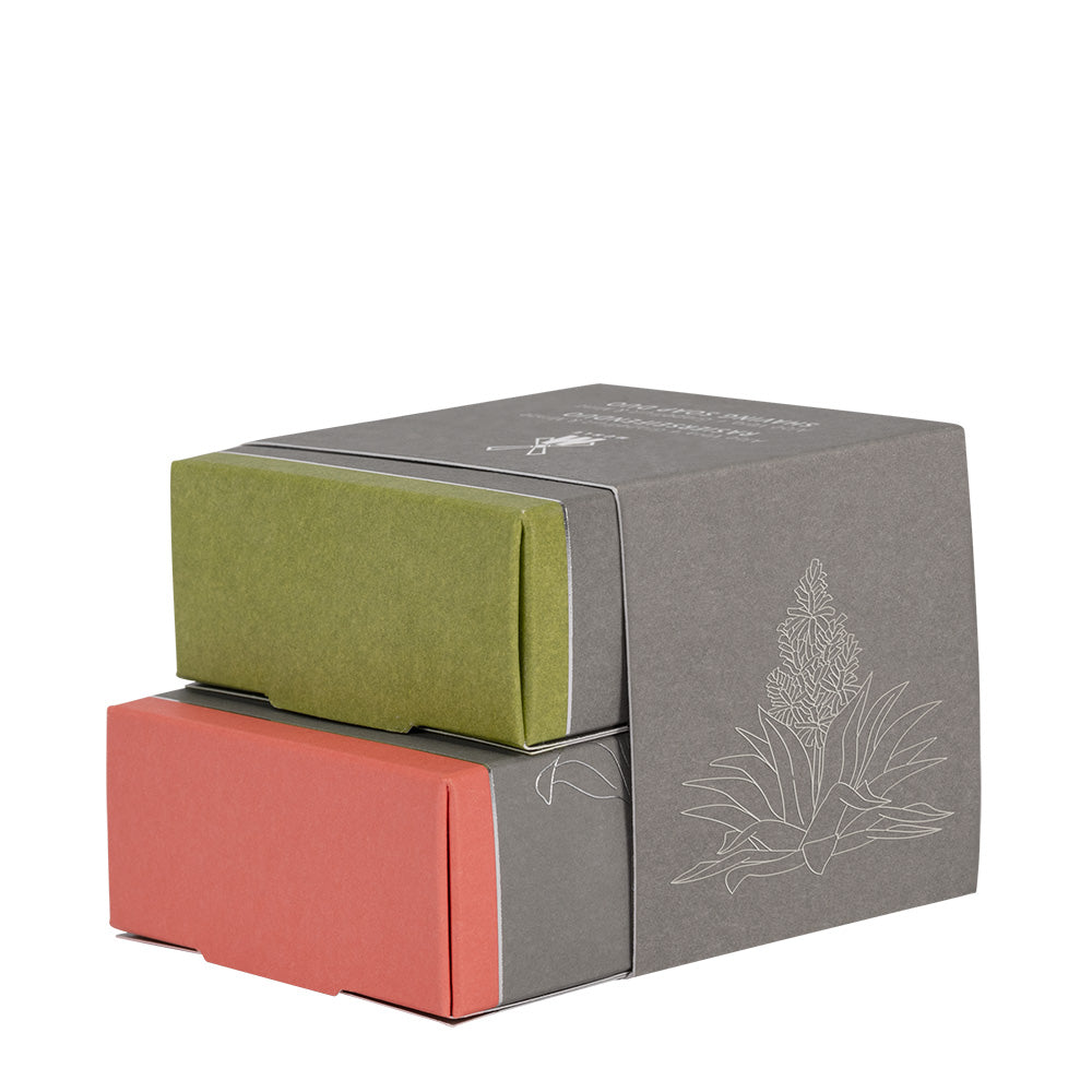 Shaving Soap Duo , Aloe Vera and Grapefruit/Mint