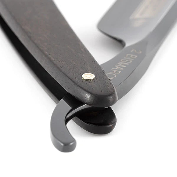 Straight Razor Bismarck Black Ebony 6/8